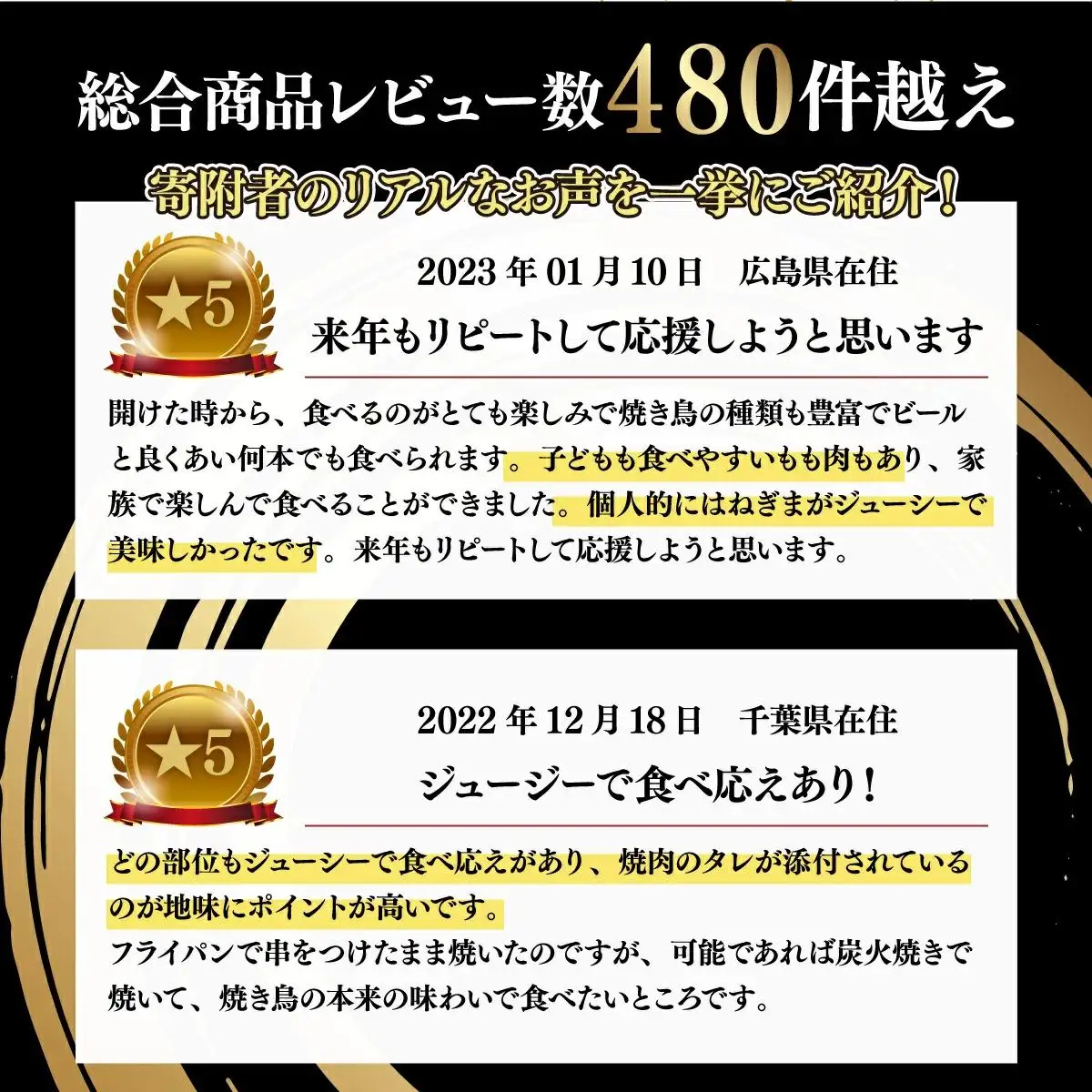 絶品！九州産焼鳥 5種盛合せ 60本（タレ付き）C-627