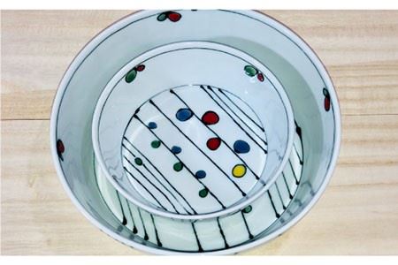 【波佐見焼】サラダボウル セット「フォレスト」大1個 小2個 食器 皿 【大新窯】 [DC70]  波佐見焼