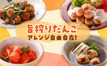 佐賀県産 みつせ鶏 旨搾りだんご（角切り生姜）1kg  つくね つみれ 鍋[FAE067]