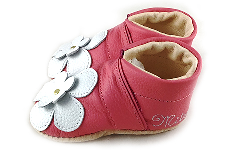 《出産祝い品》お名前入りファーストシューズ お誕生日も入れられます レザーベビーシューズ 11cmから13.5cm [1489]