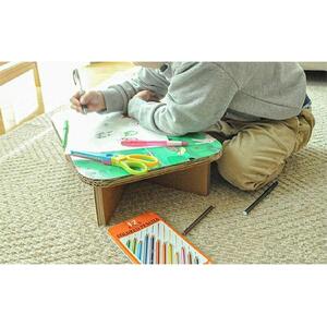 ＃ｔａｂｌｅ　スイーツ（むらさき）　超軽量 組立式ダンボール製テーブル