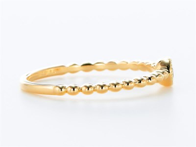 甲府の職人が手掛けるK18YG（イエローゴールド）ダイヤモンド リング　TBR-1YG