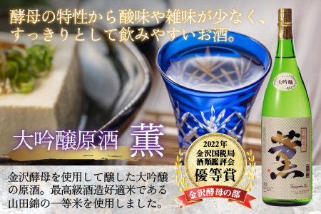 奥越前大野 日本酒 清酒『一乃谷』限定大吟醸 仁兵衛・大吟醸原酒 薫 飲み比べ 1.8L × 2本[E-046002]