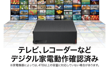 BUFFALO 外付けハードディスク 2TB 外付け HDD 録画用外付けHDD 録画用