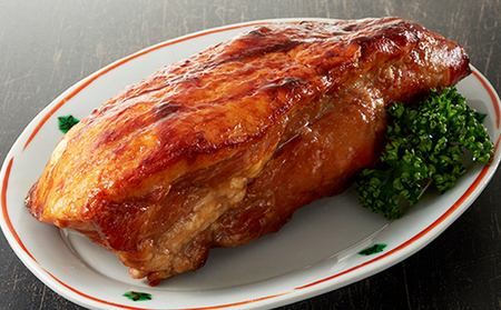 自家製 焼豚 (ももブロック） 1.2kg （約300g×4本）セット【配送不可：北海道・沖縄・離島】 お肉 モモ 肉の加工品 自家製焼豚 