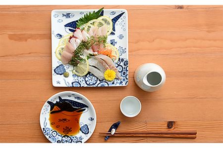 【訳あり】【波佐見焼】cocomarine 正角皿 4柄セット 食器 皿 角皿 【natural69/B品】【アウトレット ワケあり】 食器 皿 [QA101] 波佐見焼