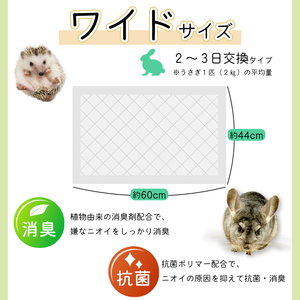 クリーンモフ小動物用 ケージ専用 両面吸収シートワイド 160枚 (20枚入り×8パック) 消臭 抗菌 2層構造 2～3日交換タイプ ペットシーツ トイレシーツ クリーンワン シーズイシハラ ペット用品 日用品 富士市 (1381)