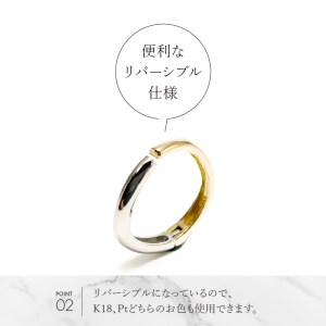 K18/Pt950 ウェーブイヤーカフ　EA-1150