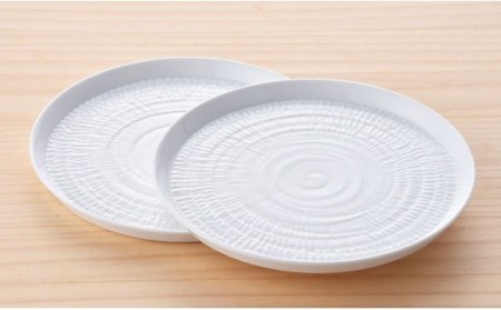 【陶器市特集】【波佐見焼】白磁手彫 スープカップ プレート ペアセット 食器 皿 【一真窯】 [BB01] 波佐見焼