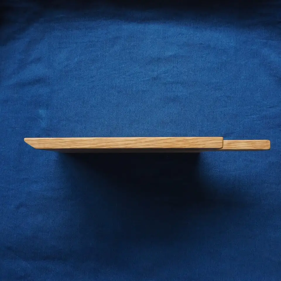 東峰木人作-楢のカッティングボードM（ナラ）長さ31.5cm×幅15cm H5