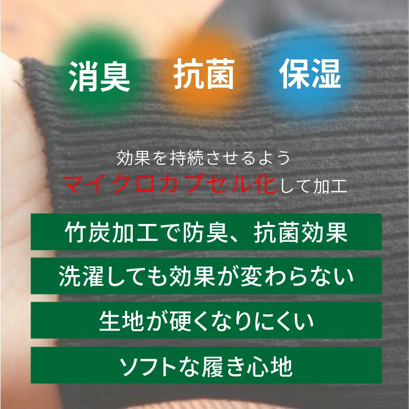 竹紀行カジュアルソックス4足（ブラック4足）〈靴下 セット 日本製 防臭 抗菌 保温 痛くなりにくい 父の日 日用品 くつした ギフト プレゼント 送料無料 おすすめ〉【2401T02306_02】