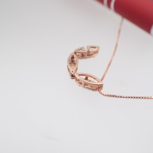 ジュエリー産地甲府 K18ピンクゴールド２WAYダイヤネックレス 0.20ct　82027