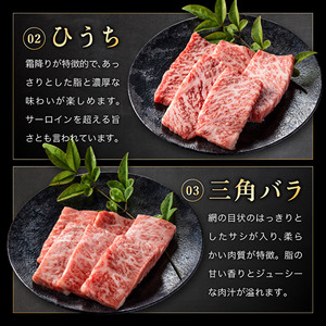 神戸牛 希少部位 焼肉 5種 セット ミスジ ヒウチ 三角バラ トウガラシ マルシン