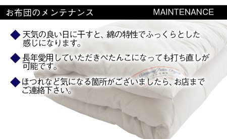 【綿100％】快眠創造敷きふとん（シングル） N0112-YF082