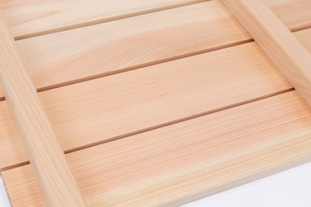 すのこ 85cm x 59.5cm 溝彫り 滑り止め 8枚打ち 紀州産 総ひのき製 職人手作り【ymku0011】