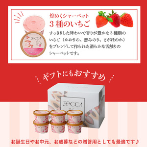 いちごジェラート詰め合わせ(6個入り)_いちご ジェラート 詰め合わせ 100ml 3種類 × 2個 合計 6個 プレミアムいちごミルク ヨーグルトホワイトショコラ 煌めくシャーベット こだわり あまおう 紅ほっぺ かおりの 恋みのり さがほのか アイス デザート お取り寄せ 福岡県 久留米市 送料無料 〔Dw013〕
