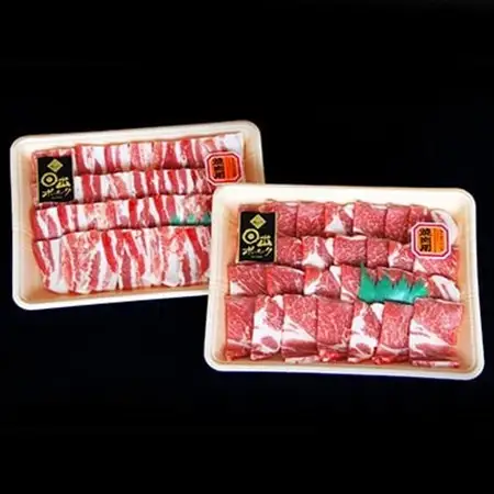 【日出ポーク】焼肉セット 豚バラ(500g)＆肩ロース(500g)_肉 焼肉 豚肉 やきにく ヤキニク バーベキュー_【配送不可地域：離島】【1078235】