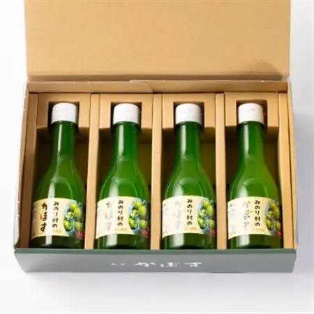 【みのり村いち押し工房】かぼす果汁セット(180ml×4本)_調味料   _【1216172】