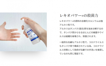 レキオパワー除菌スプレー（480ml×1本と100ml×2本）