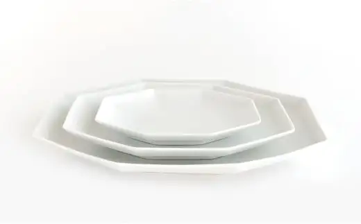有田焼 長八角皿 3サイズ 6点セット 【金善製陶所】ホワイト 白 器 うつわ セット 60000円 6万円 A60-130