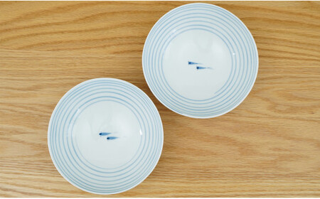 【優しい器「めだか」】鉢・そば猪口と吉祥豆皿セット【皓洋窯】食器 うつわ 器 鉢 平鉢 丼 カップ フリーカップ そば猪口 小皿 薬味入れ ペア 3種 2枚 計6点 メダカ めだか 手描き 食器セット シンプル ギフト 贈り物 A45-367