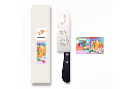 Animarch　三徳包丁　３本セット（ねこ、いぬ、うさぎ）　H18-17