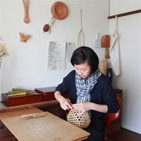 伝統的な技法を用いて編んだ工芸品 茶筥_雑貨     装飾品・工芸品   _【1080852】