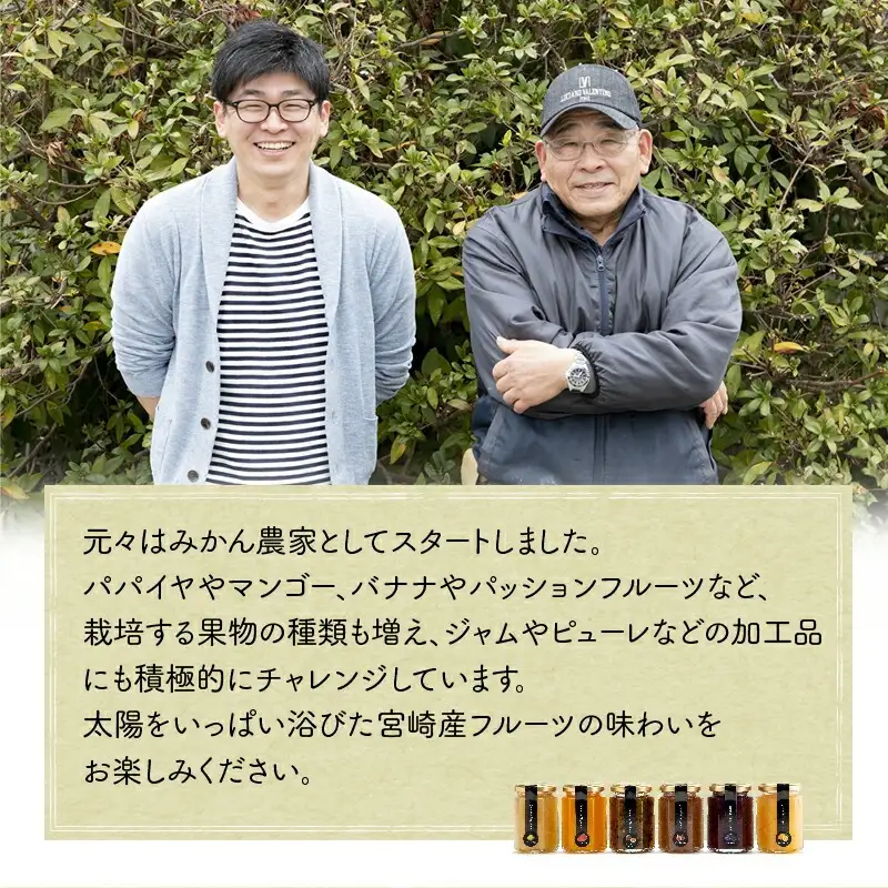 宮崎県産フルーツ 季節のお楽しみジャムセット(150g×6種セット) 宮崎県産 国産 フルーツ ジャム 150g 6種 セット 詰め合わせ 贈答 贈り物 ギフト プレゼント パン ホットケーキ ヨーグルト グルメ お取り寄せ