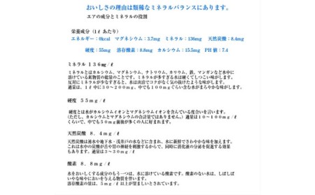 群馬の名水 箱島湧水 エアL  12L×6本 ウォーターサーバー 対応ボトル(2本×3回) 飲料 ドリンク 飲料類 水 ミネラルウォーター 名水 天然水 