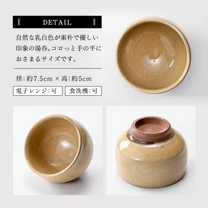 a292 姶良市の伝統工芸品「龍門司焼」白化粧の土瓶と湯呑み(5個セット)おしゃれな白地の急須と湯のみ【龍門司焼企業組合】