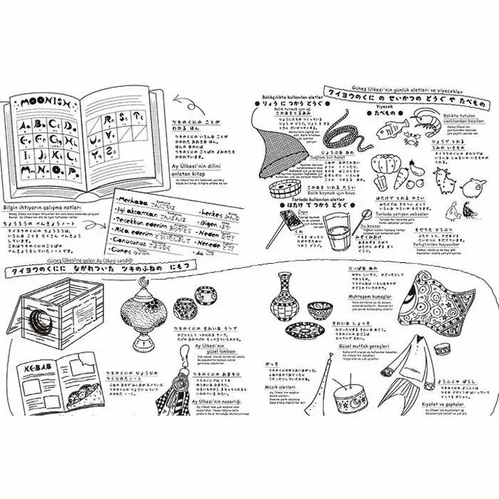 『タイヨウのくにとツキのふね』トルコ語併記特別版