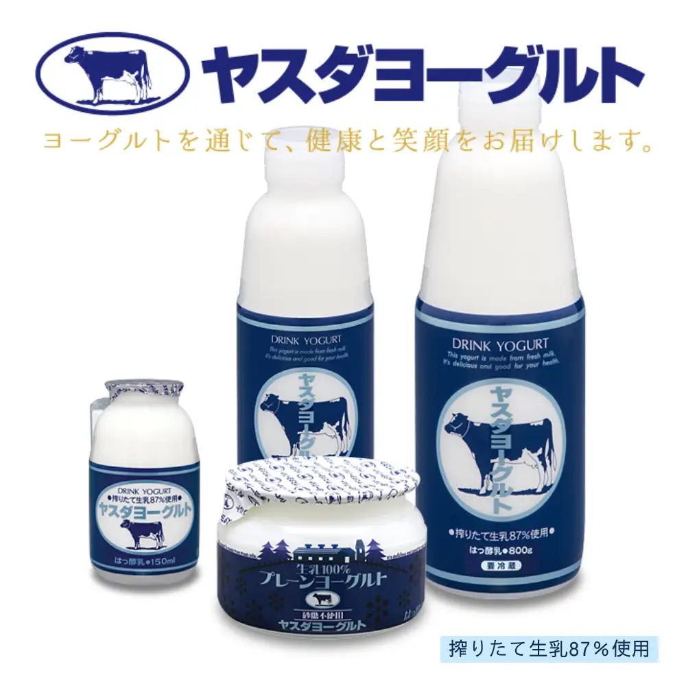 【3ヶ月定期便】ヤスダヨーグルト 800g×3本×3回 大ボトル 無添加 搾りたて こだわり生乳 濃厚 飲むヨーグルト のむよーぐると ヨーグルト 1B61016