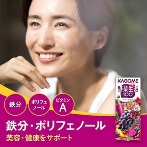 カゴメ 野菜生活100 ベリーサラダ 200ml 24本 野菜ジュース 果実ミックスジュース 紙パック