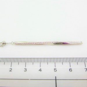 【PT900 ダイヤネックレス 棒】(P6252)