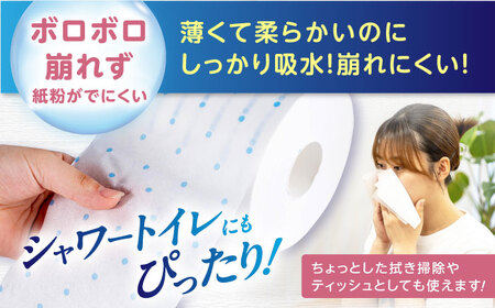 【2ケース】3倍長持ち トイレットペーパー サンハニー (水玉ブルー柄) / トイレットペーパー トイペ シングル パルプ バージンパルプ100% 150m 肌ざわり 無香料 省スペース 丁寧な梱包 ギフト 贅沢 ロング巻き 3倍巻き 長期保存 長持ち コスパ 3倍 まとめ買い 大容量 業務用 ストック 生活必需品 日用品 日用消耗品 消耗品 贅沢 生活用品 高品質 トイレ 防災 災害 備蓄 地震 備蓄品 【機能素材株式会社】[ATAA006]