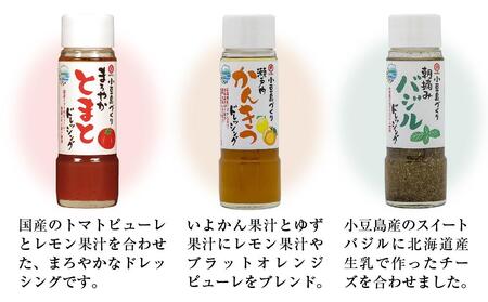 小豆島ドレッシングセット（全5種 185ml×5本）｜ドレッシング 調味料 小豆島 オリーブ たまねぎ とまと かんきつ バジル 美味しい 人気 サラダ