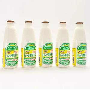 土田牧場 砂糖不使用 のむヨーグルト 900ml×5本 「生菌ヨーグルト」（飲む ヨーグルト 健康 栄養 豊富） 乳飲料 ドリンク ジャージー生菌ヨーグルト 飲むヨーグルト 乳製品 