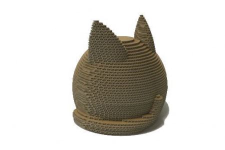 愛猫のための快適空間 段ボール製 猫ちぐら 猫ちゃん専用のおしゃれな隠れ家 フーゲツ