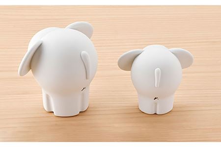 【波佐見焼】 置物 ・新ぞう大小（無釉・つや無し） インテリア 陶器 雑貨 【アトリエやま】 [RE07]  波佐見焼