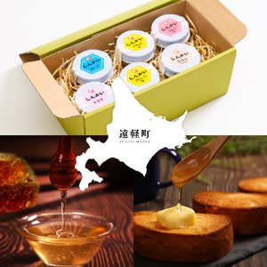 国産天然 しんかい蜂蜜おためしセット (40g×6本) ( ふるさと納税 はちみつ アカシア蜂蜜 クローバー蜂蜜 トチ蜂蜜 菩提樹(シナ)蜂蜜 りんご蜂蜜 森の蜜 国産 ハチミツ セット 北海道 遠軽町 株式会社 新海養蜂場 ) en01-00158