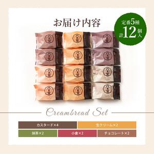 【八天堂】くりーむパン12個詰合せ(全5種) 最短3日発送 クリームパン 菓子パン スイーツ とろける食感 食べ比べ カスタード 生クリーム チョコレート 抹茶 冷凍 冷凍配送 ギフト 子どもが喜ぶ 人気 詰め合わせ 菓子 ランキング 高評価 広島県三原市 015004