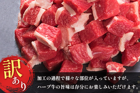 「訳あり」【毎月数量限定】ハーブ牛煮込み用 バラサイコロカット 1kg【B497】