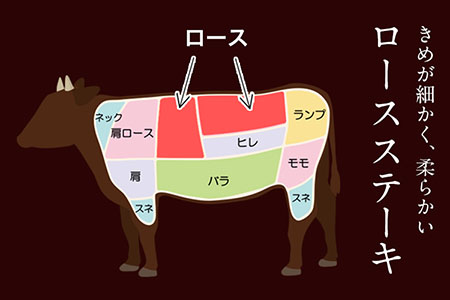 ロース ステーキ 500g あか牛 牛肉 ステーキ