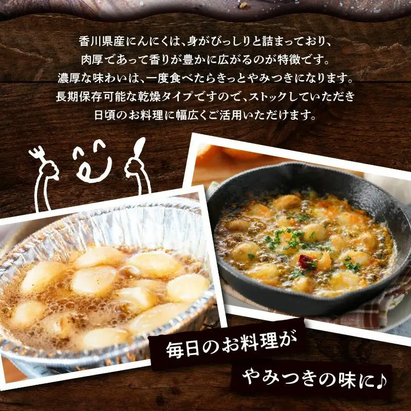 訳あり ご家庭用 乾燥にんにく 約3kg(高松市)【2026年6月下旬～2026年8月下旬配送】｜にんにく