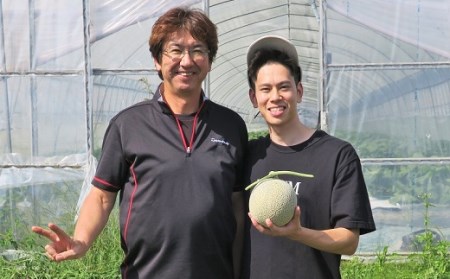 極上の一品「日原メロン」2玉×2品種食べ比べ定期便 北海道産赤肉メロン