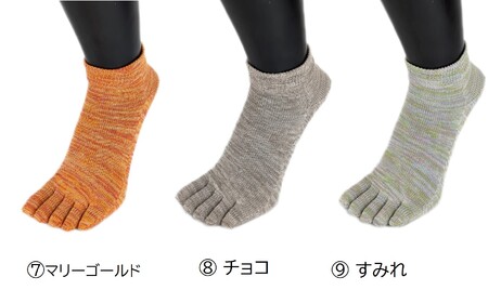 5本指ソックス・スニーカー「雅(MIYABI)」23-25cm(S) 3足セット [2852]
