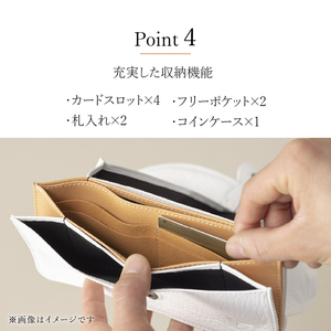RIPS（北杜市産野生鹿革のレディース財布)　ブラック 財布 鹿革 長財布 アップサイクルレザー レザー 北杜市 国産 [h003]