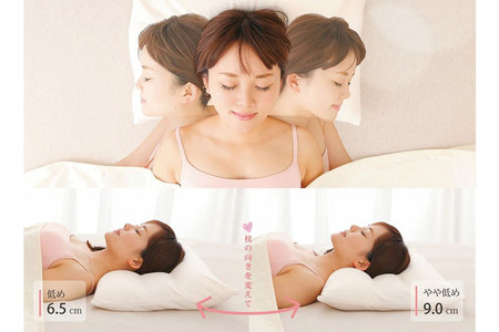 ママの夢枕（サクラピンク）スキンケア加工の枕カバー付