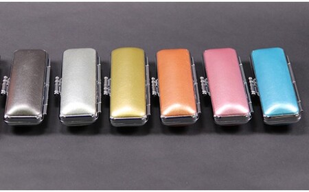 老舗ハンコメーカー　アニバーサリーチタンHANKO。（天丸型15×60mm）記念日＆イニシャル（ローマ字印刷）可能 [5839-1321] ムーンイエロー