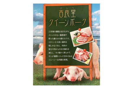 『吉良里クイーンポーク』ロースしゃぶしゃぶ用　550g×2パック・A051-15